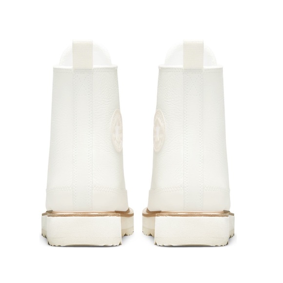 Converse Chuck Taylor Egret Ivory Leather Crafted Boot Women’s Size 9 - Picture 8 of 10